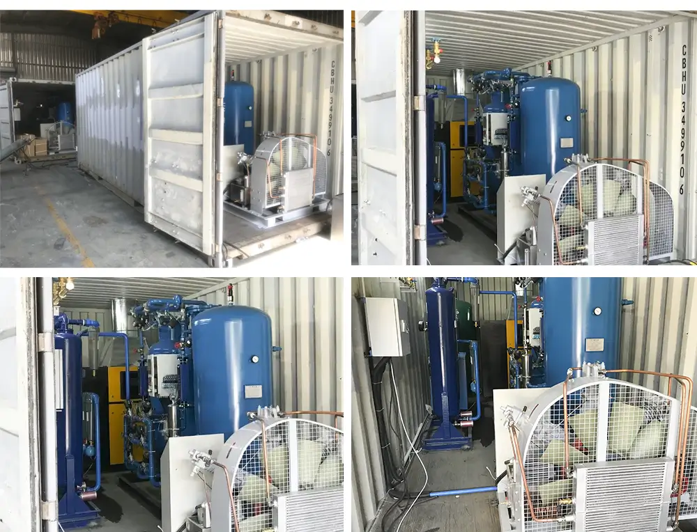 Containerized oxygen generator