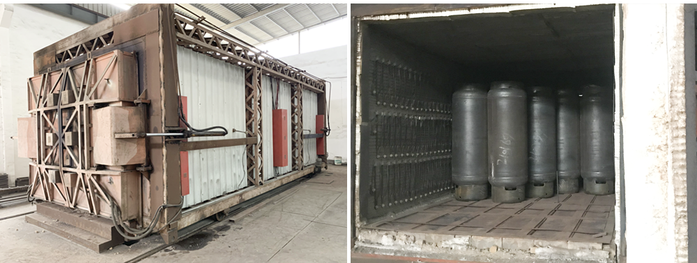 chlorine cylinder heat treatment