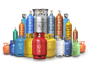 LPG gas cylinders for household and industrial use